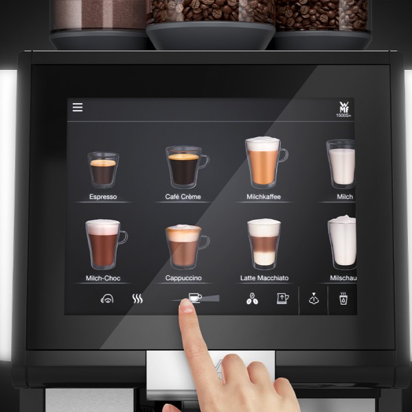 WMF 1500S+ Full Otomatik Dynamic Milk Kahve Makinesi, 1 Öğütücü, 1 Çikolata Slotu